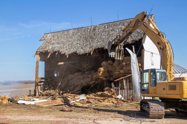 Barn Demolition in Poulsbo