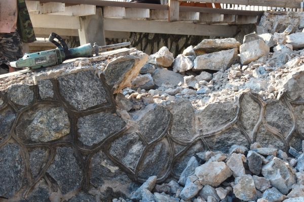 Retaining Wall Demolition in Poulsbo