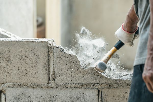 Block Wall Demolition in Poulsbo